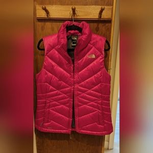 Pink North Face Puffer Vest Size Medium